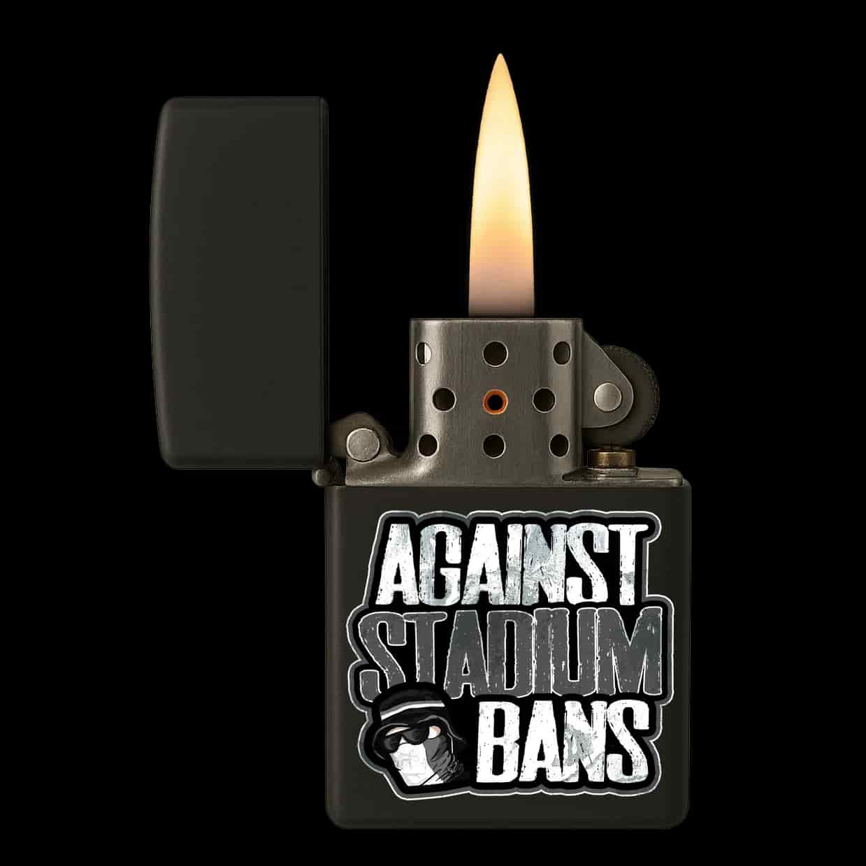 Against stadium bans! Feuerzeug