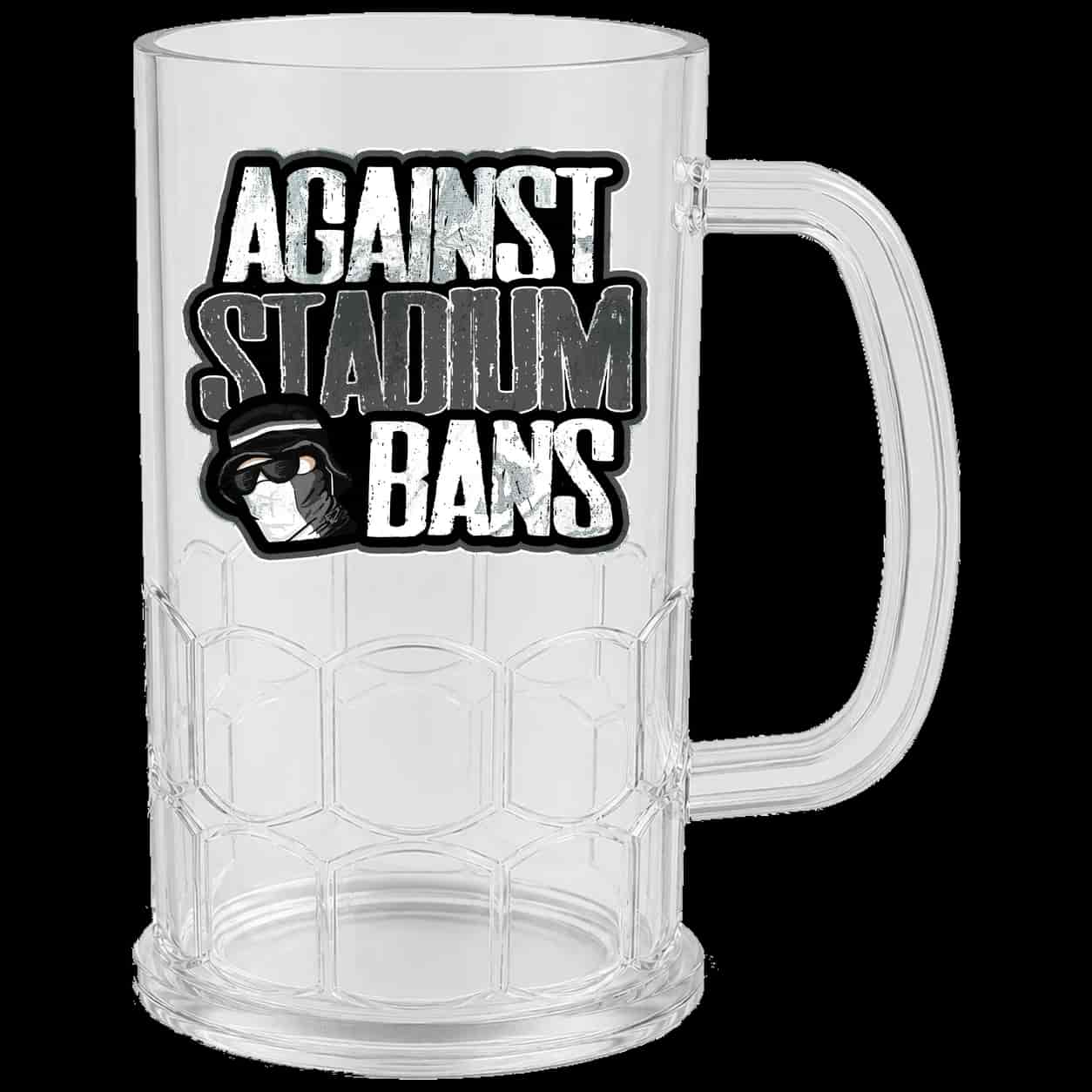 Against stadium bans! Bierkrug