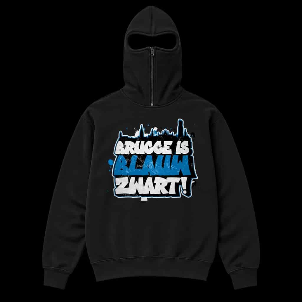 Brugge is blauw zwart! Ninja Kapuzenpullover