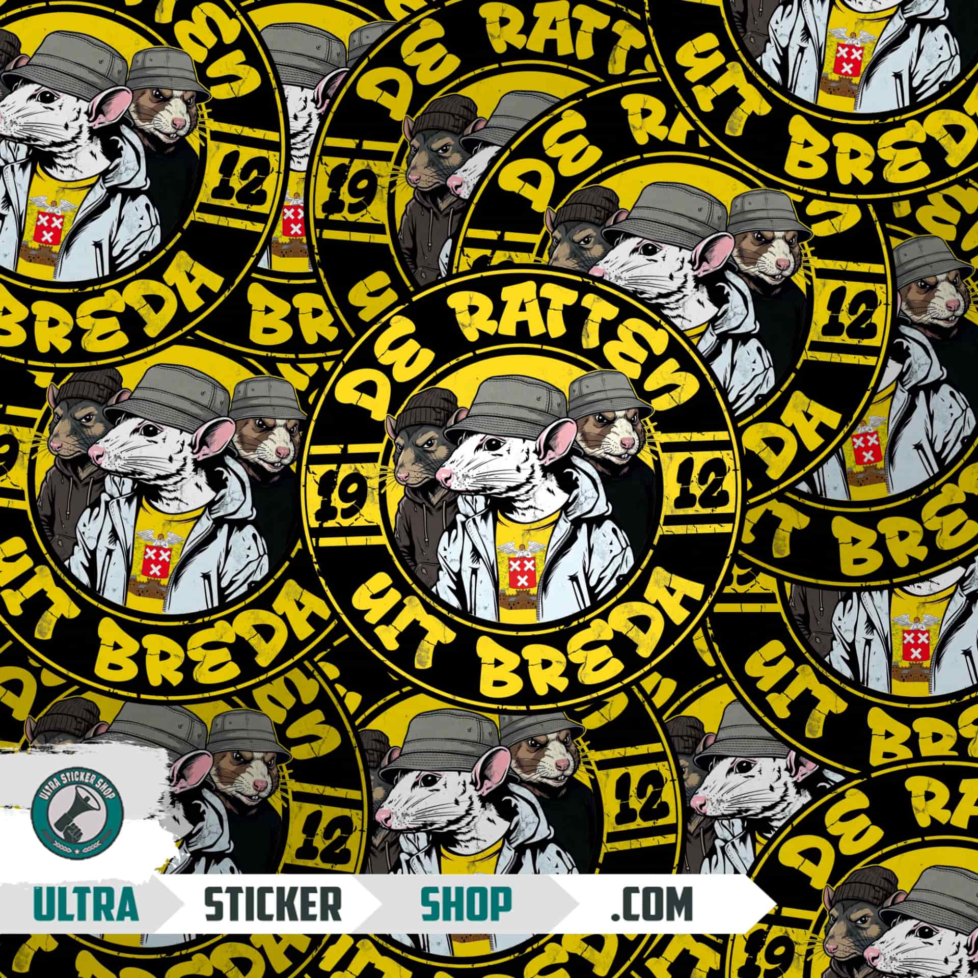 De ratten uit breda Stickers
