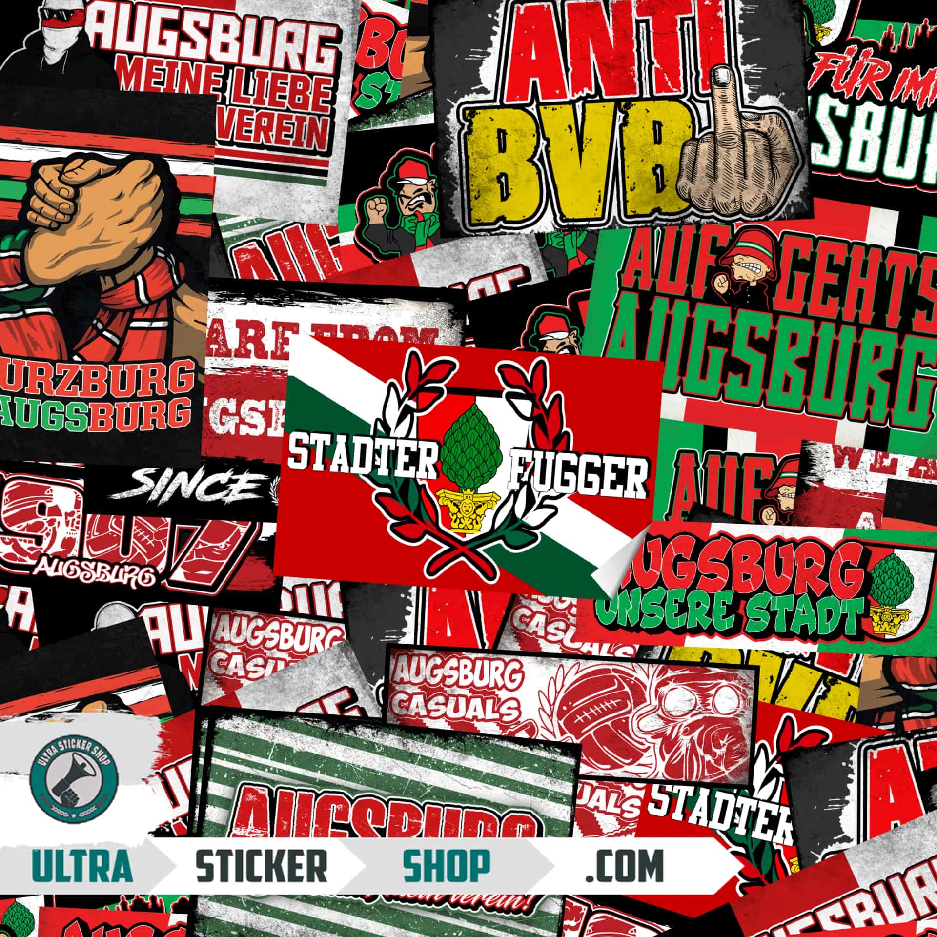 FC Augsburg Aufkleber-Mix