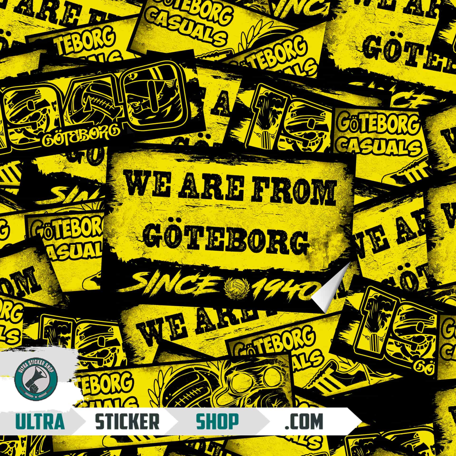 Göteborg 1940 Mix de autocolante