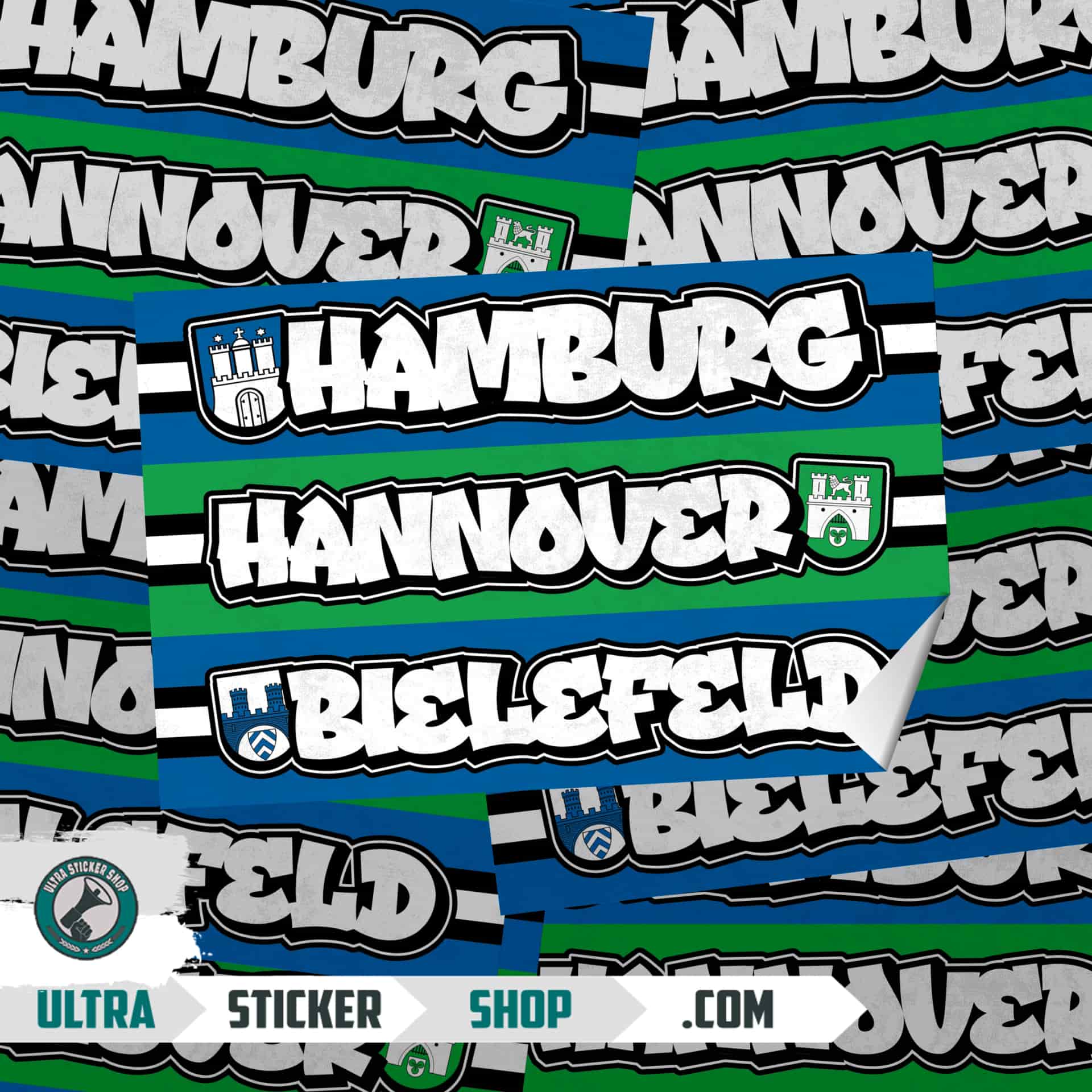 Hamburg Hannover Bielefeld Nalepnice