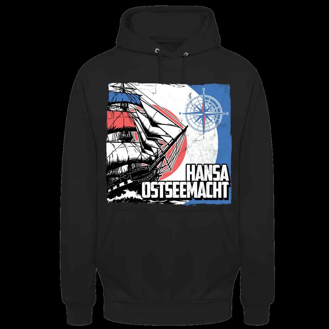 Hansa Ostseemacht Felpa con cappuccio