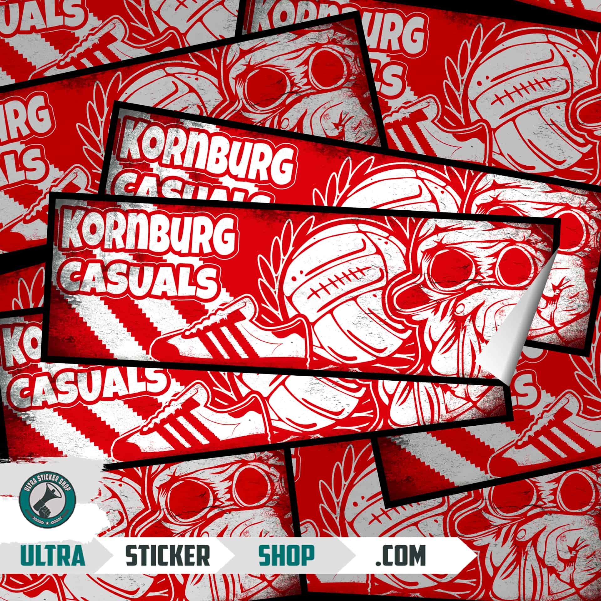 Kornburg casuals Autocolante