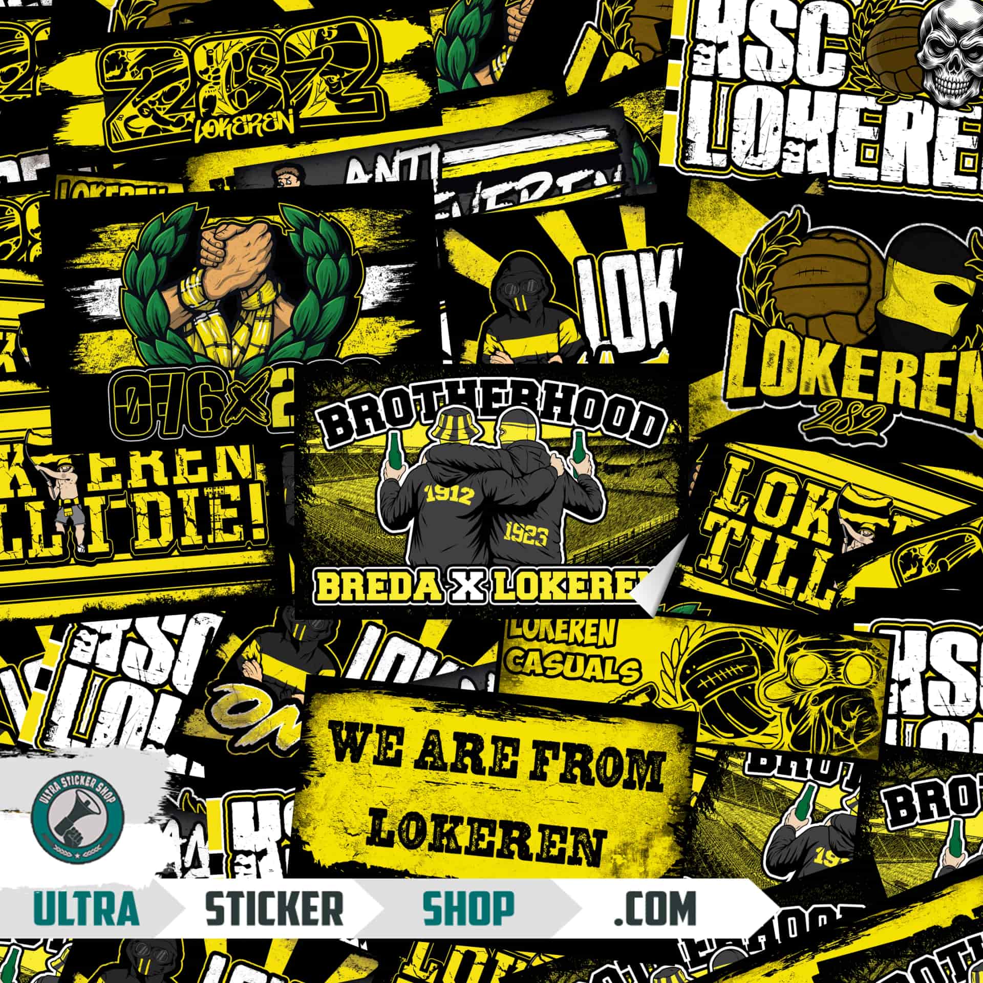 KSC Lokeren Aufkleber-Mix
