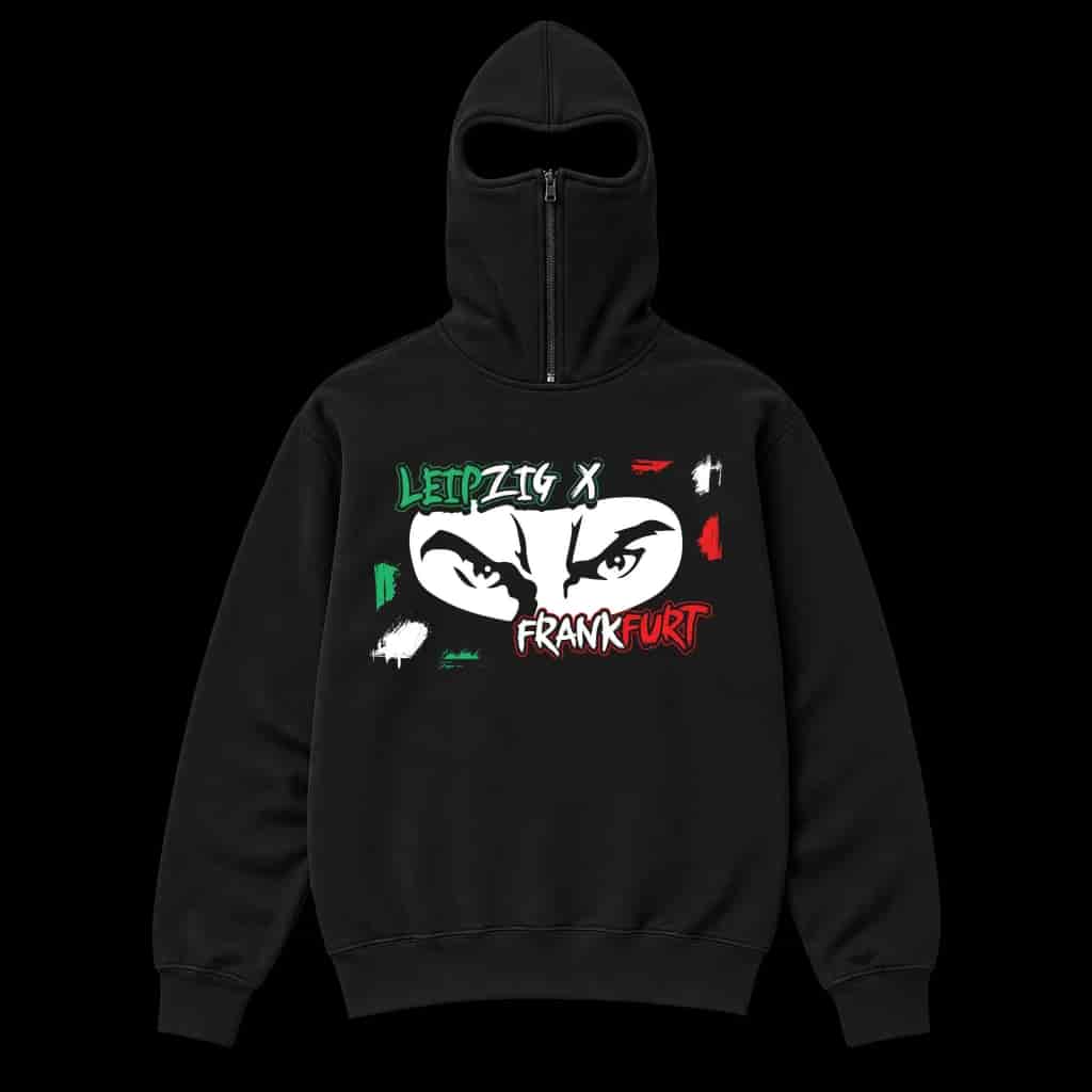 Leipzig & Frankfurt Ninja Kapuzenpullover