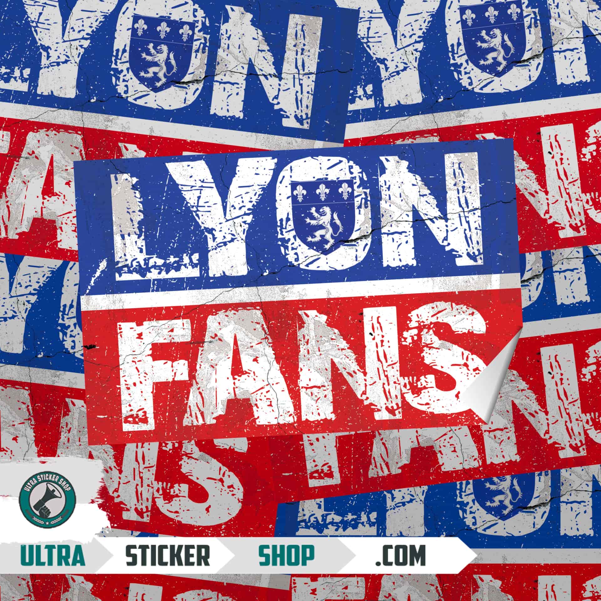 Lyon fans Nalepnice