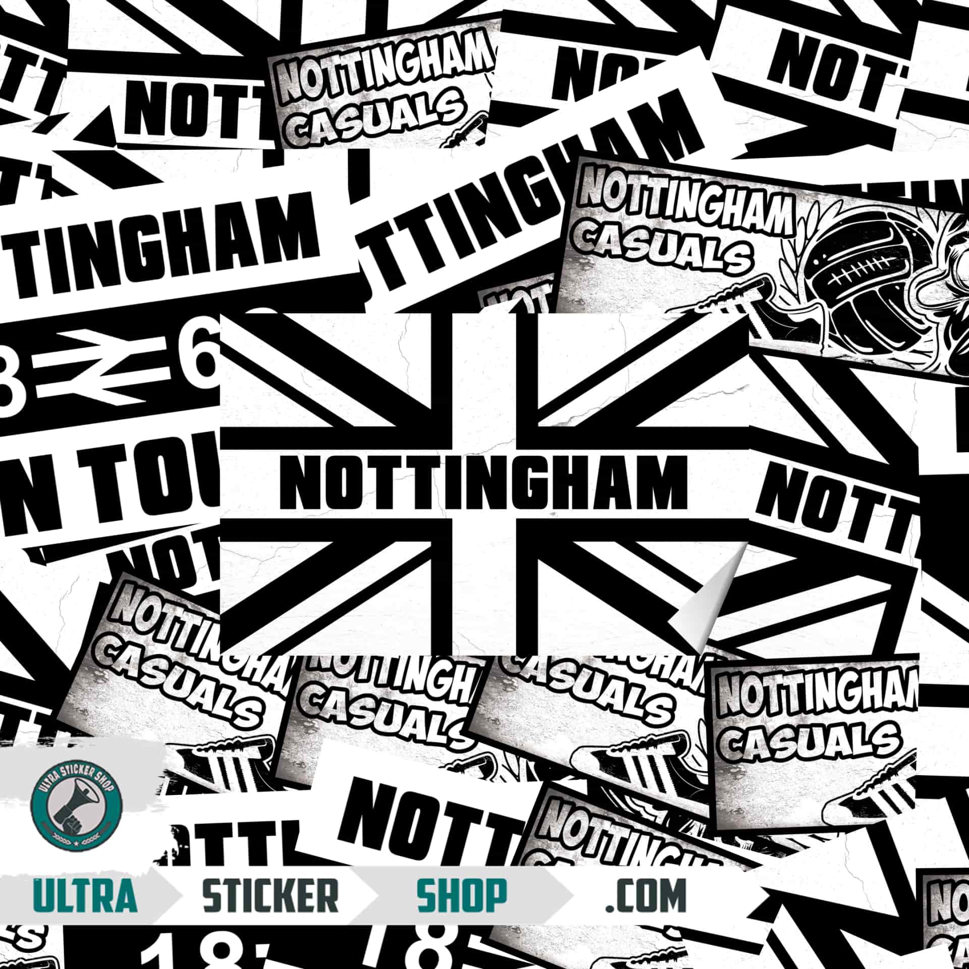 Nottingham 1862 Aufkleber-Mix