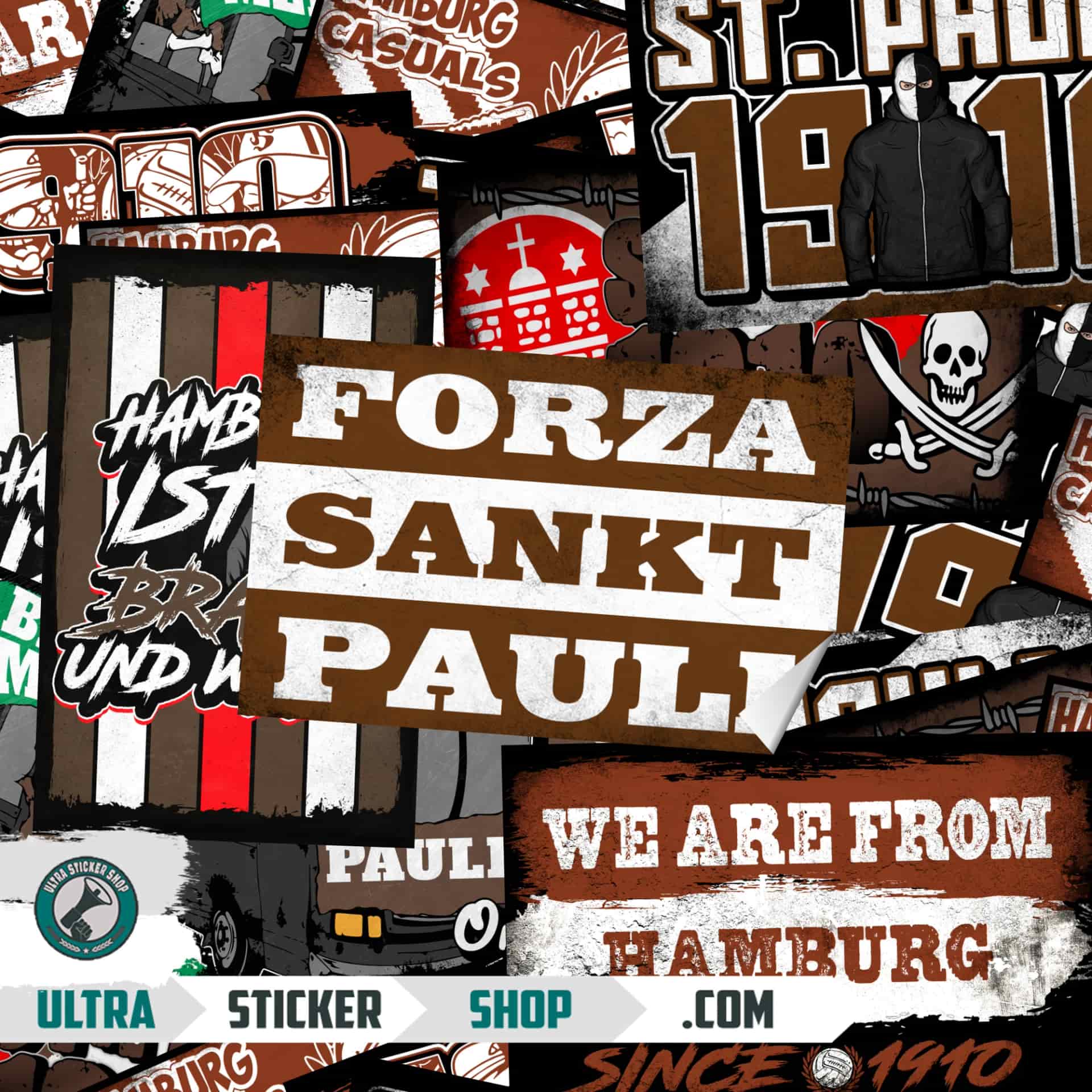 St. Pauli Klistermærke-Mix