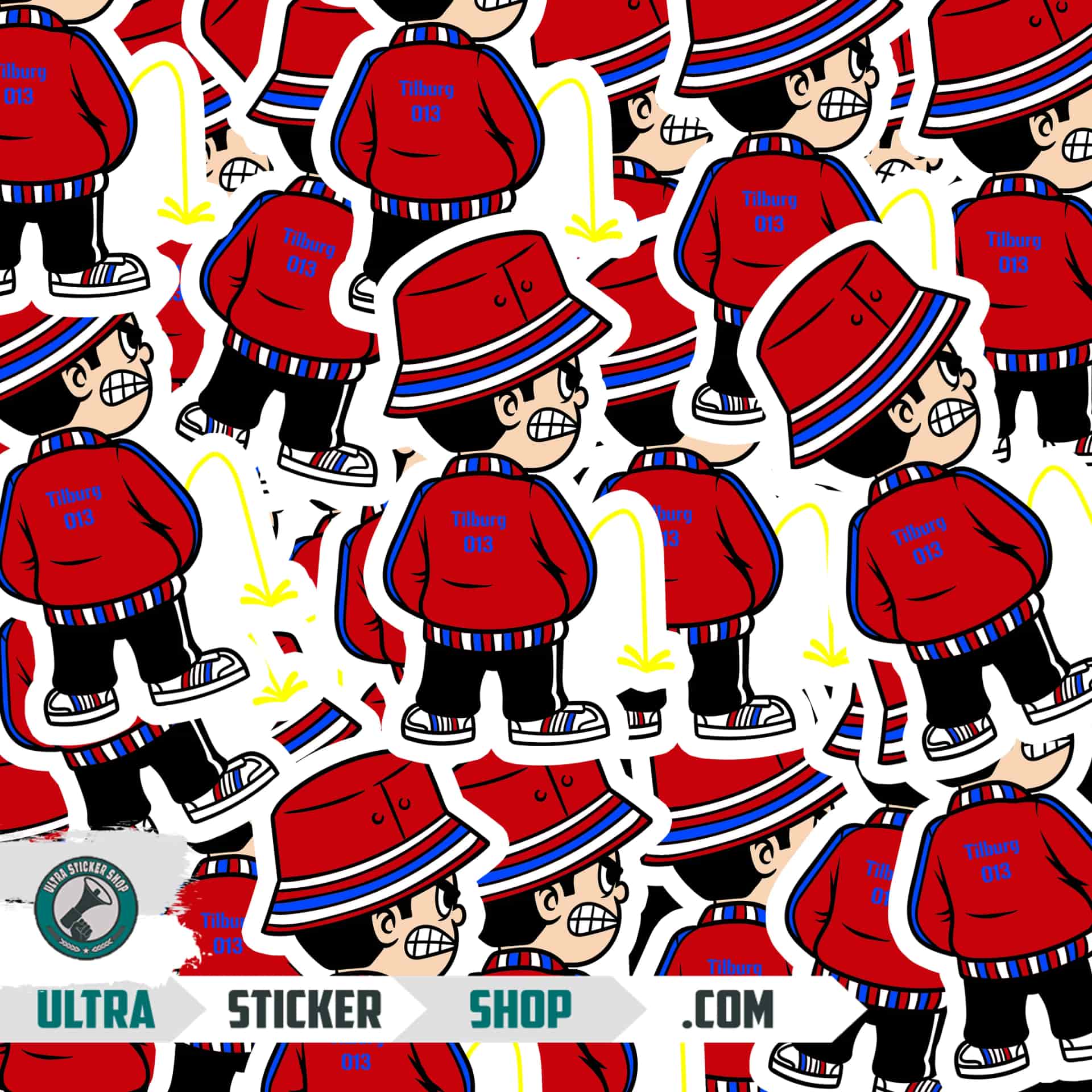 Tilburg 013 Pee Kid Stickers