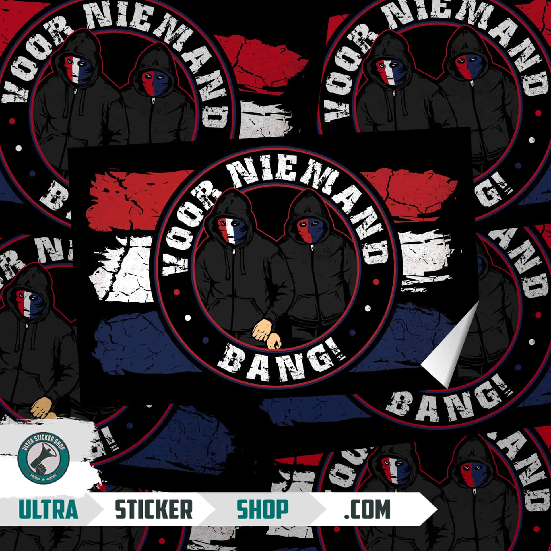 Voor niemand Bang Stickers