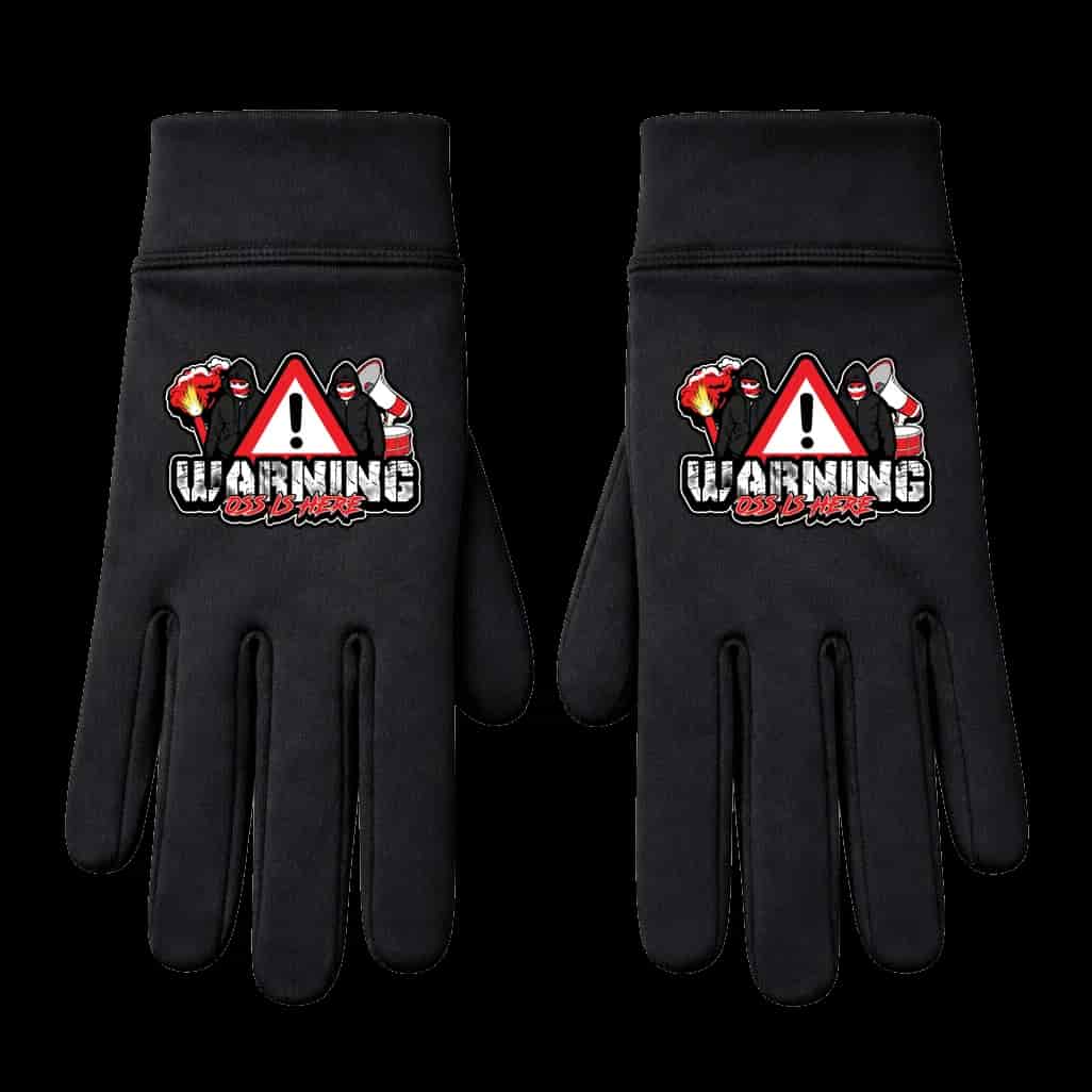 Warning Oss is here Rokavice