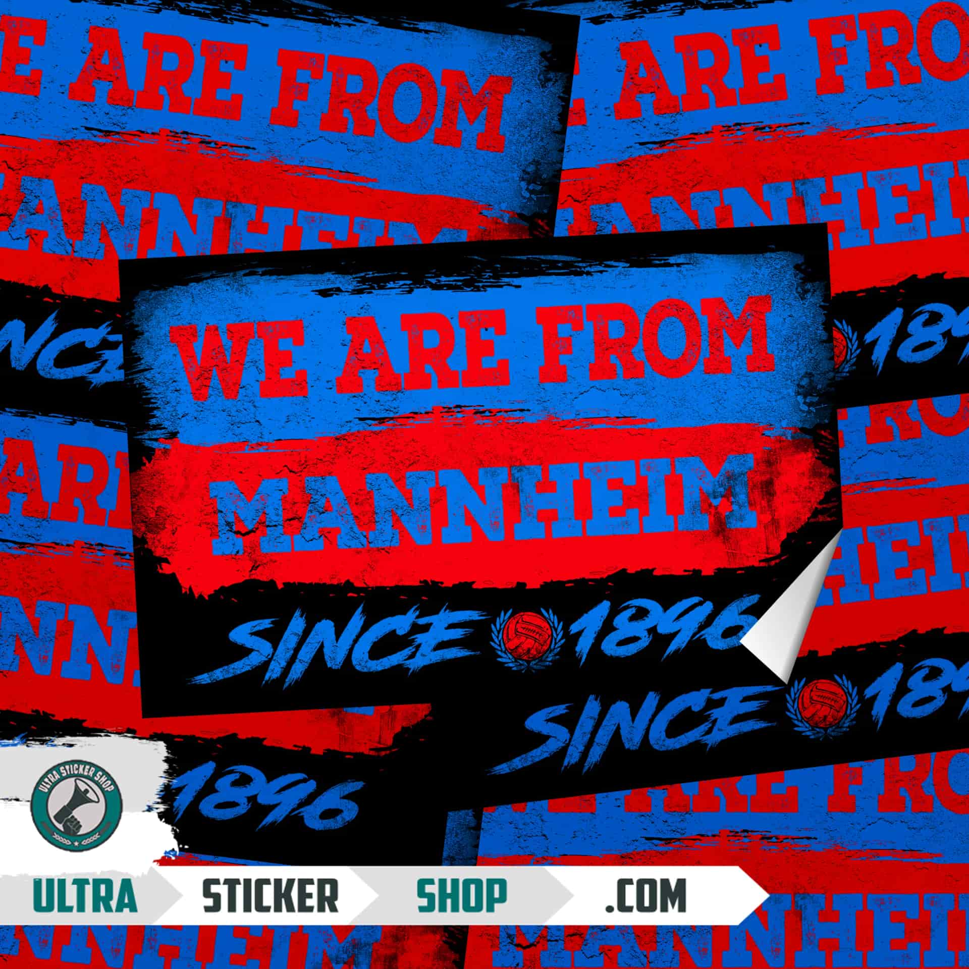 We Are From Mannheim 1896 Autocolante