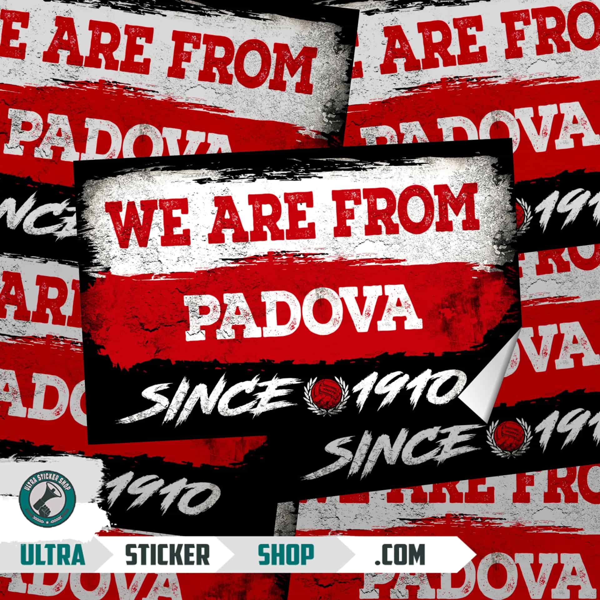 We are from Padua since 1910 Adesivi