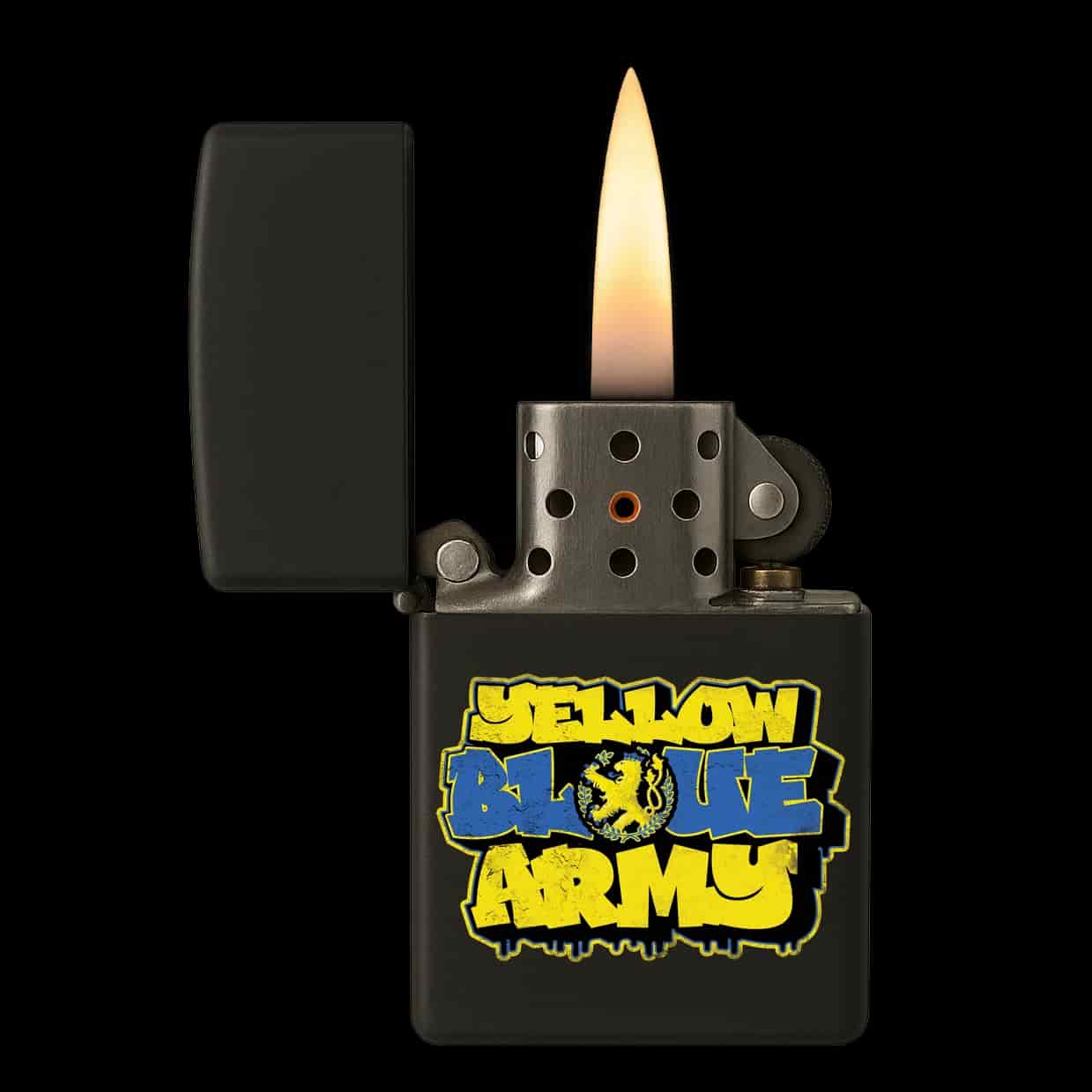 Yellow Blue Army Isqueiro