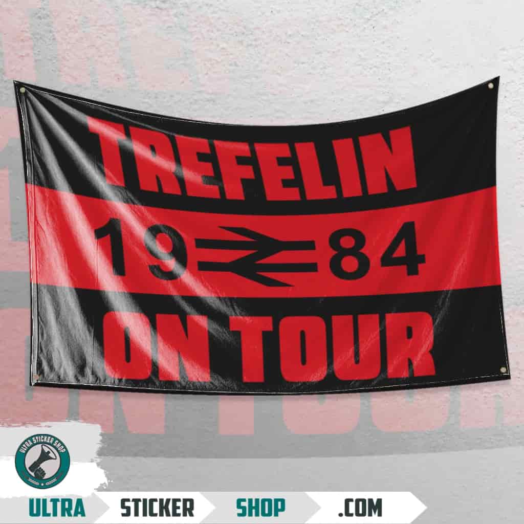 Trefelin 1984 on tour Flagg