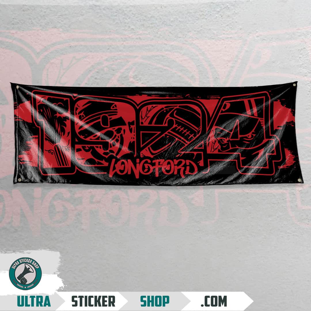 Buy 1924 Longford Flag Stickers | Ultrastickershop