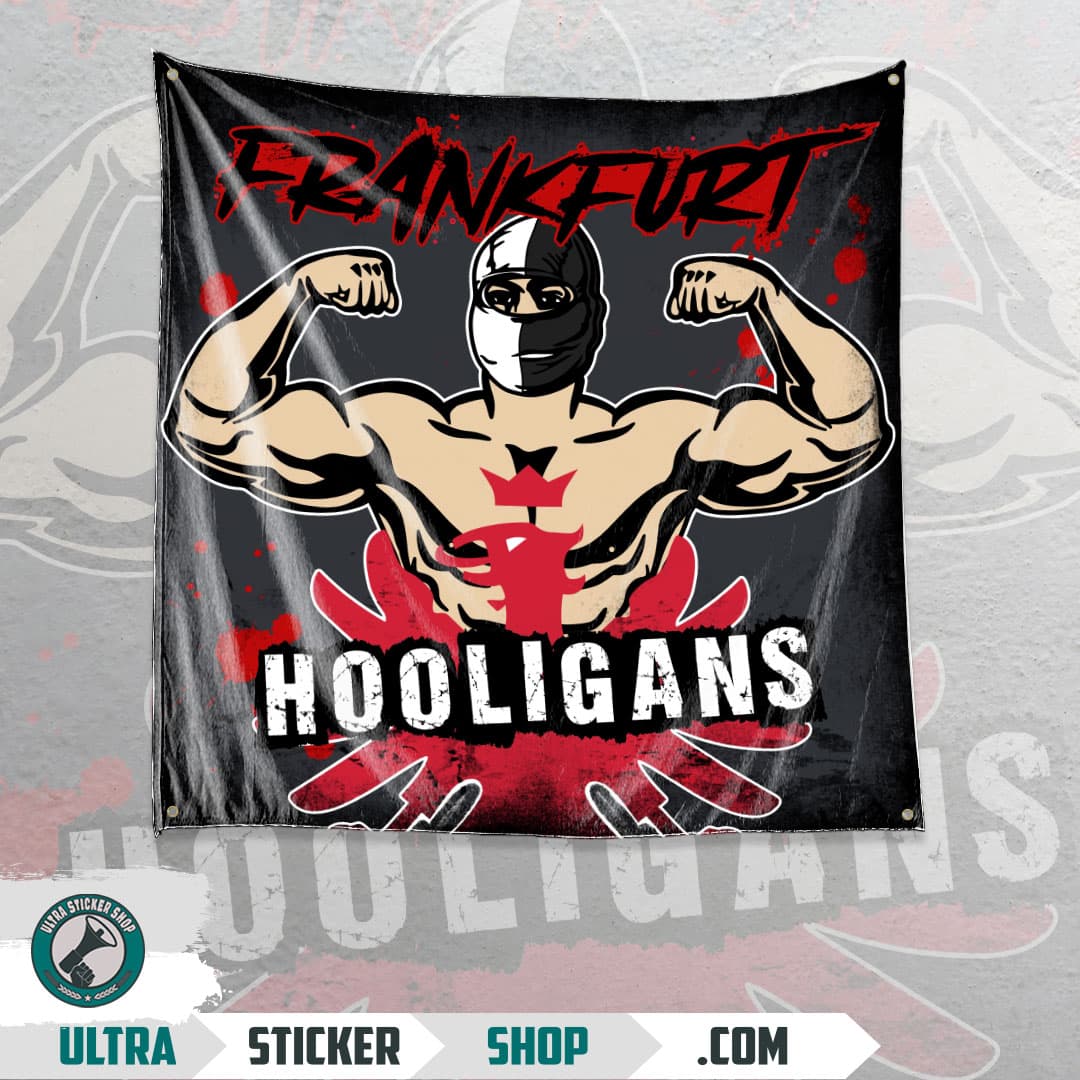 Buy Frankfurt hooligans Flag Stickers | Ultrastickershop