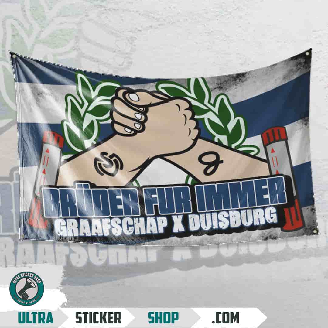 Bruder für immer Graafschap X Duisburg Zastava