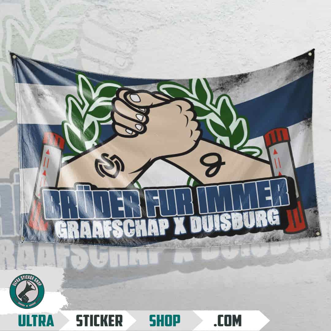 Bruder für immer Graafschap X Duisburg Bandeira