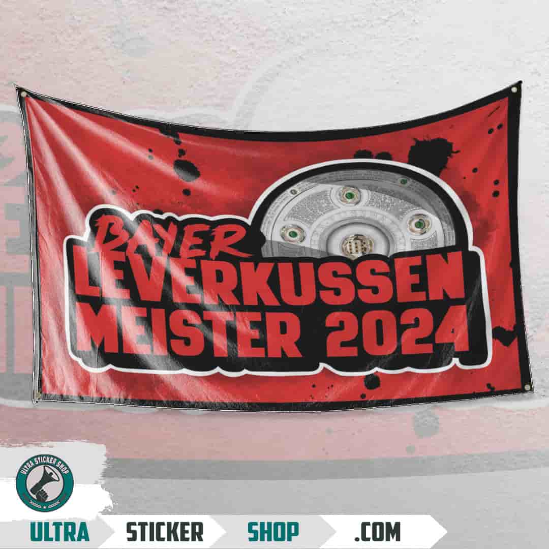 Bayer Leverkusen meister 2024 Vlajka