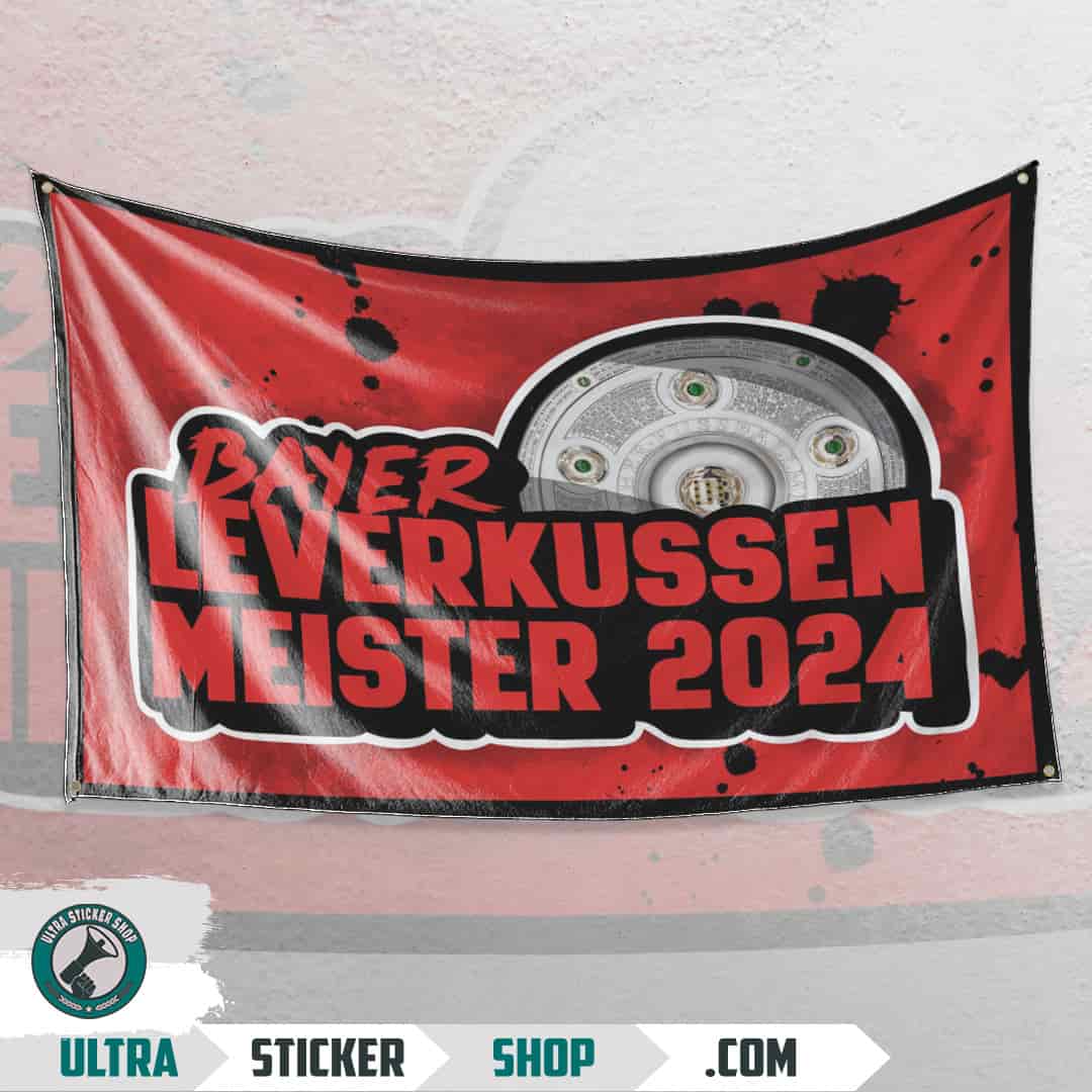 Bayer Leverkusen meister 2024 Vlajka