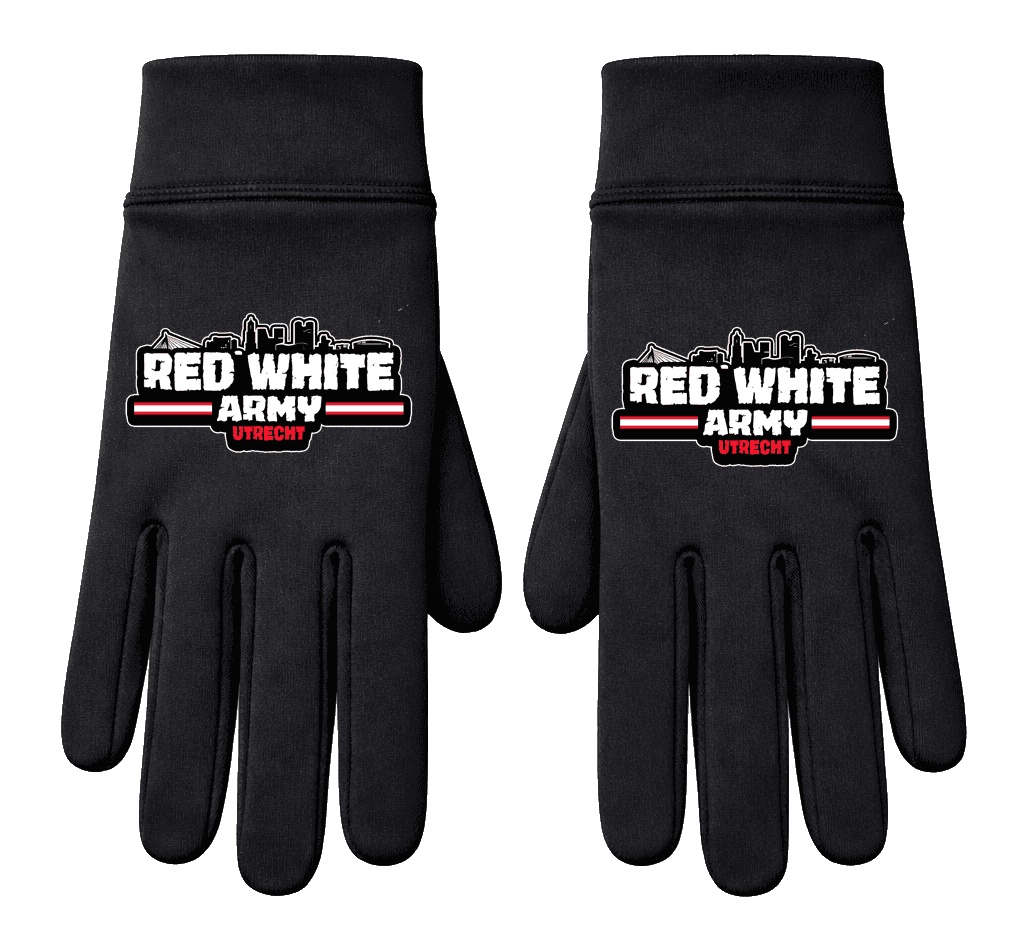 Red white army Utrecht Guanti