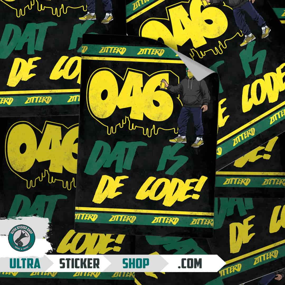 046 dat is de code! Naklejki
