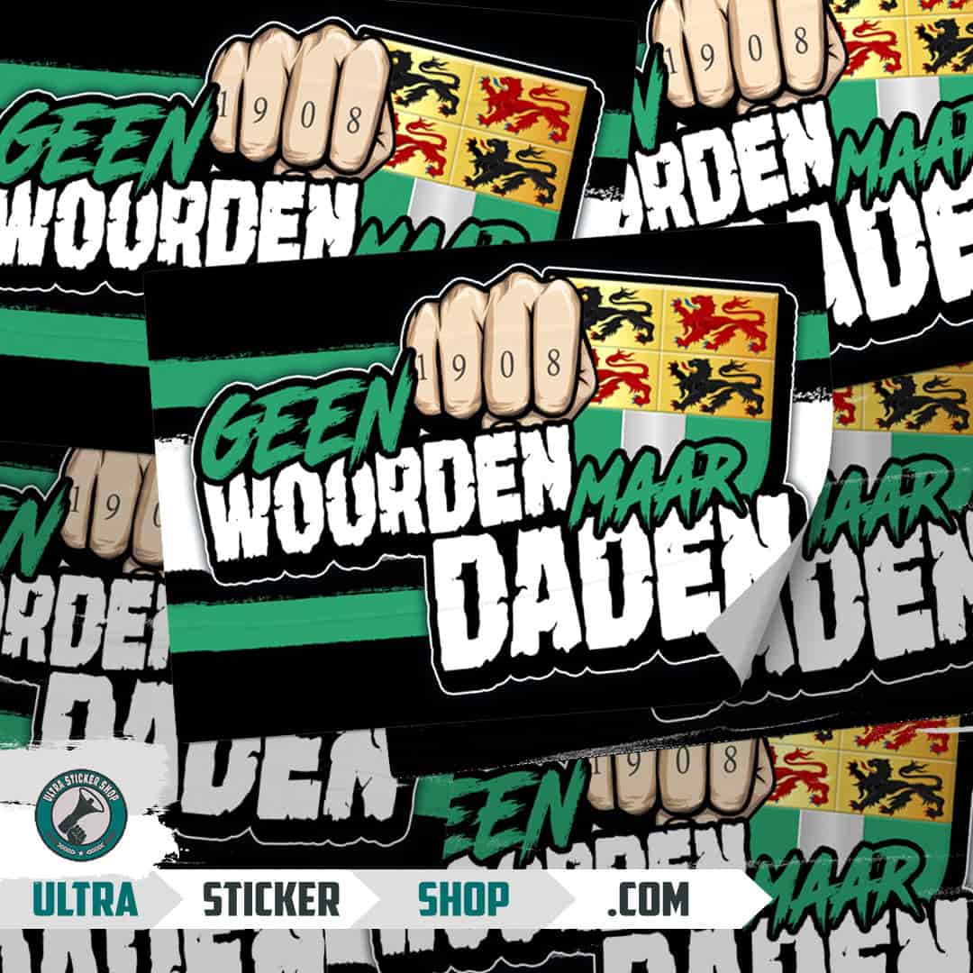 Geen woorden maar daden Adesivi