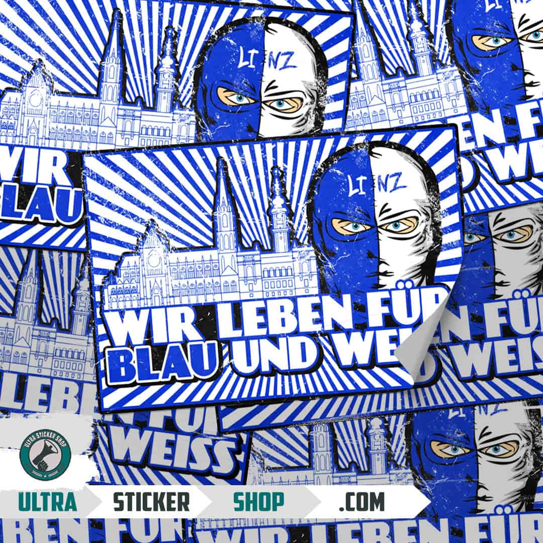 Wir Leben für blau und weiss Nalepnice