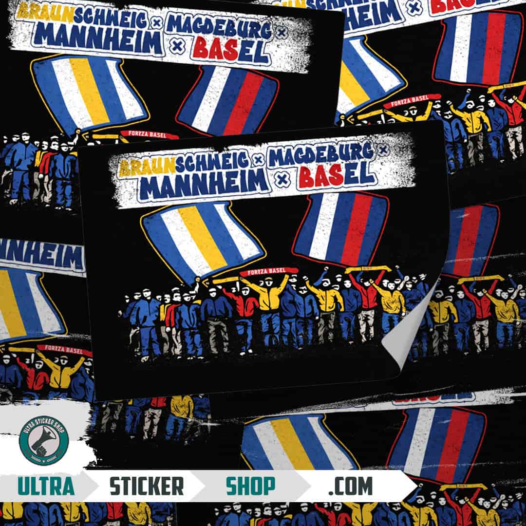 Braunschweig x Magdeburg X Mannheim X Basel Nálepky