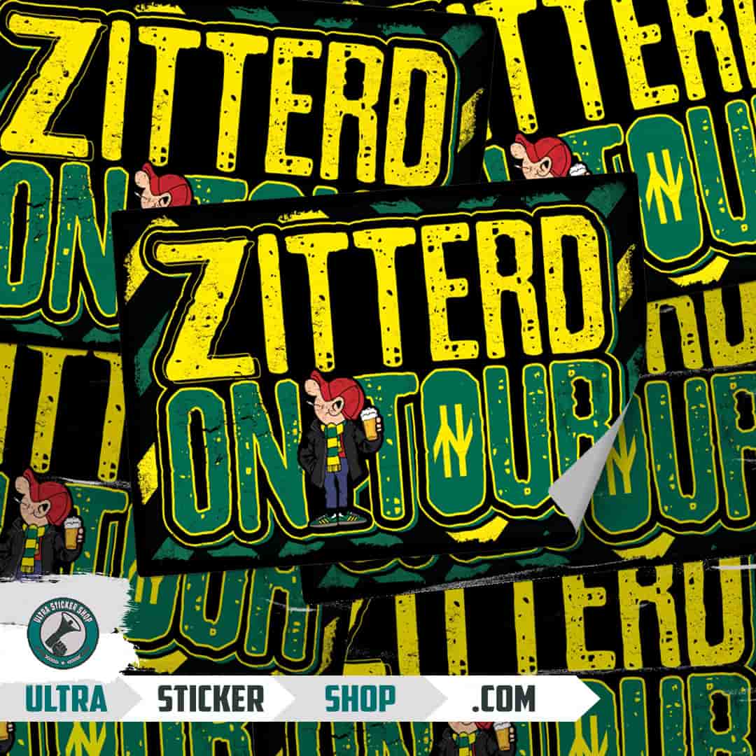 Zitterd on tour Naklejki