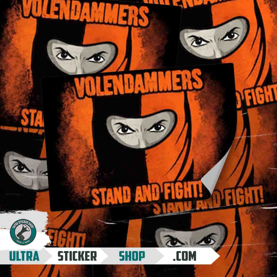 Volendammers stand and fight Aufkleber