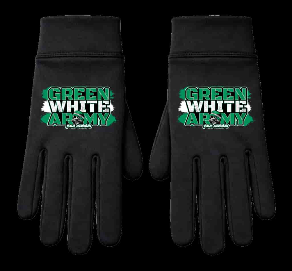 Green white army Rukavice