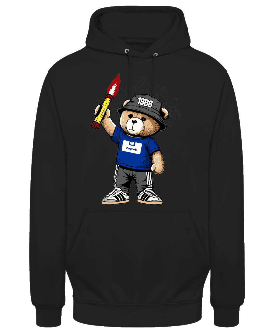 Zagreb 1986 bear Hoodie