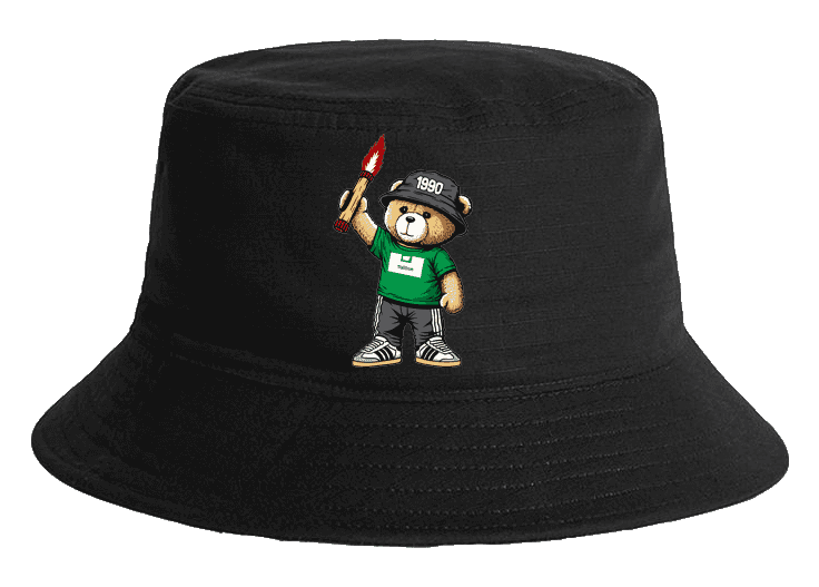 Tallinn 1990 bear Bucket Hat