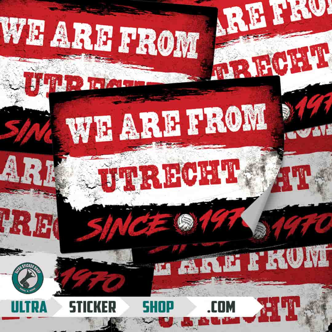 We are from Utrecht since 1970 Adesivi