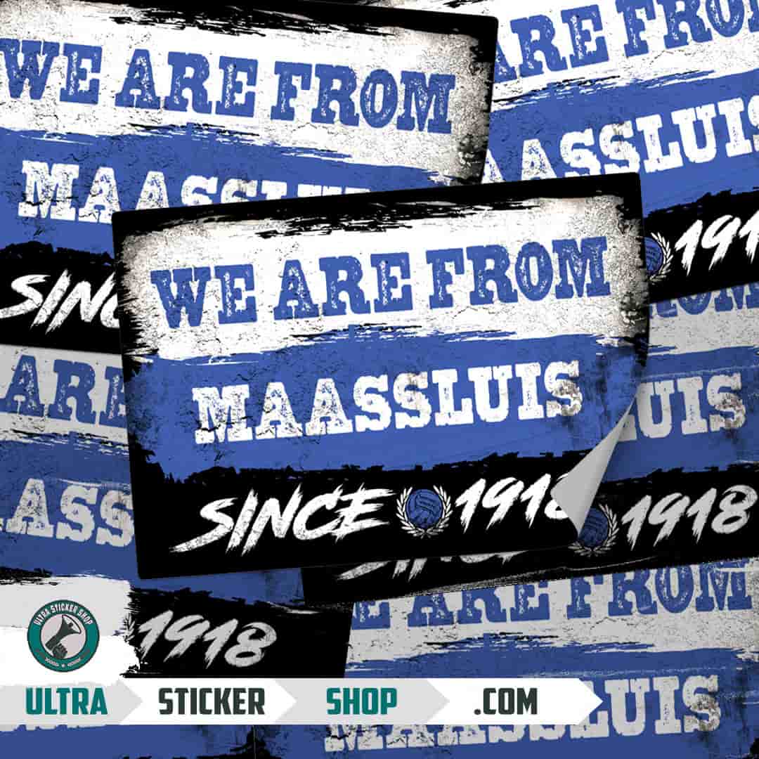 We are from Maassluis since 1918 Aufkleber