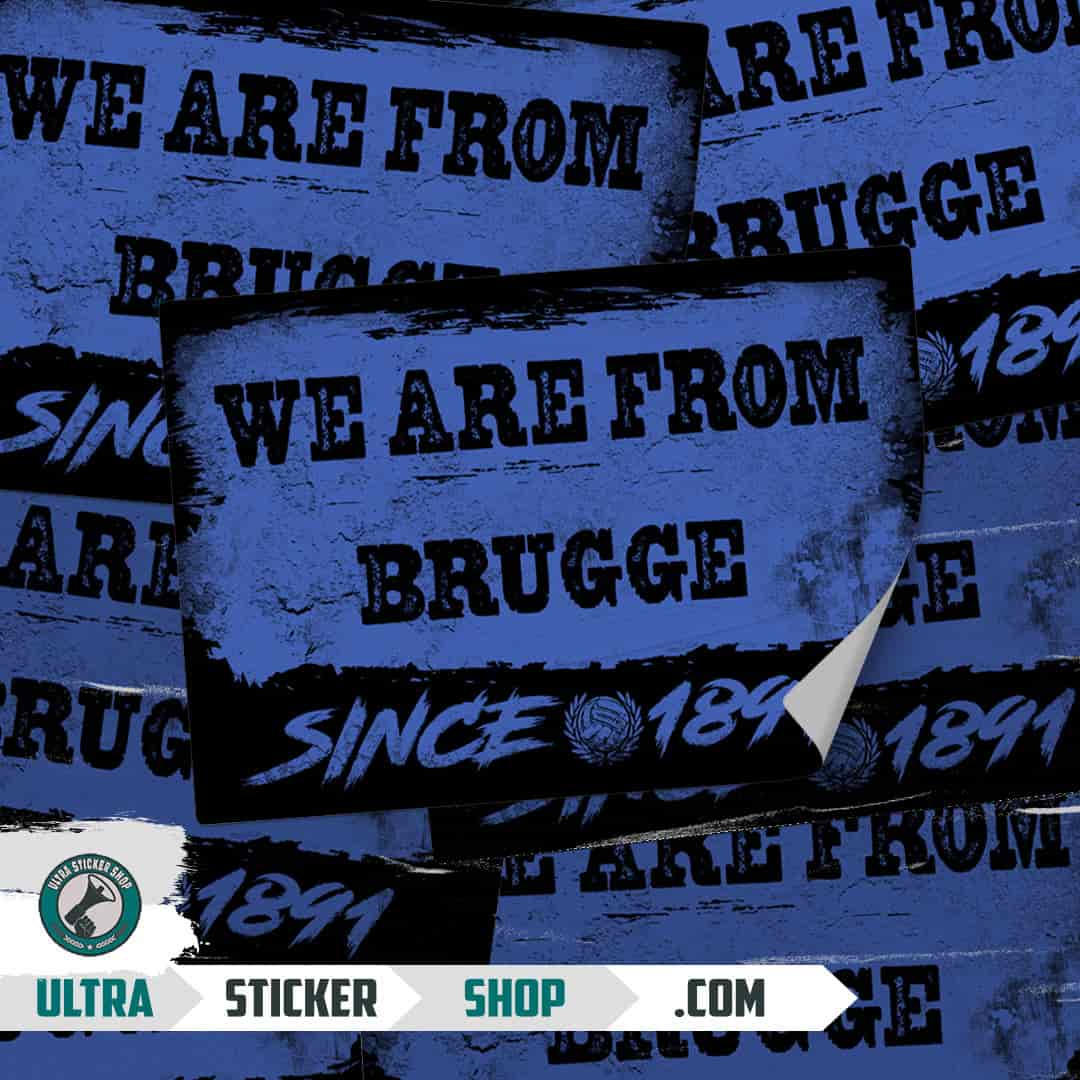 We are from Brugge since 1891 Aufkleber