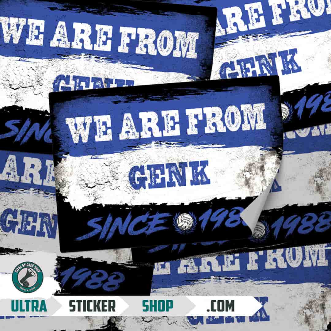 We are from Genk since 1988 Aufkleber