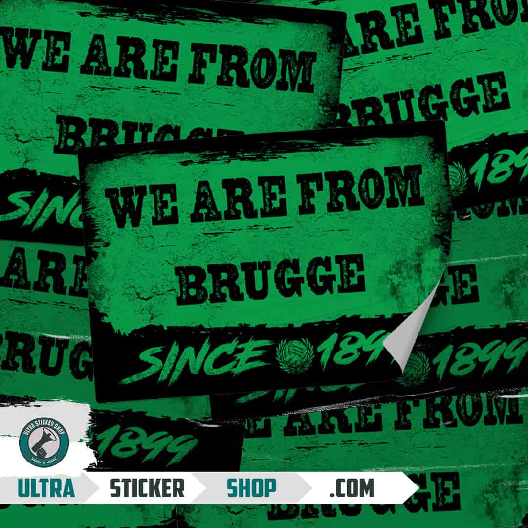 We are from Brugge since 1899 Autocollants