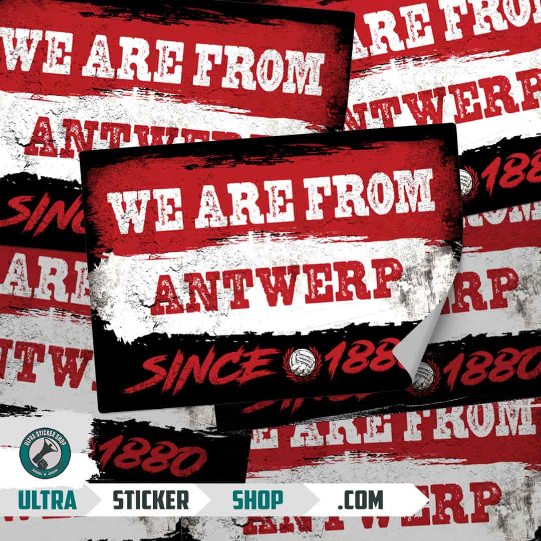We are from Antwerp since 1880 Αυτοκόλλητα