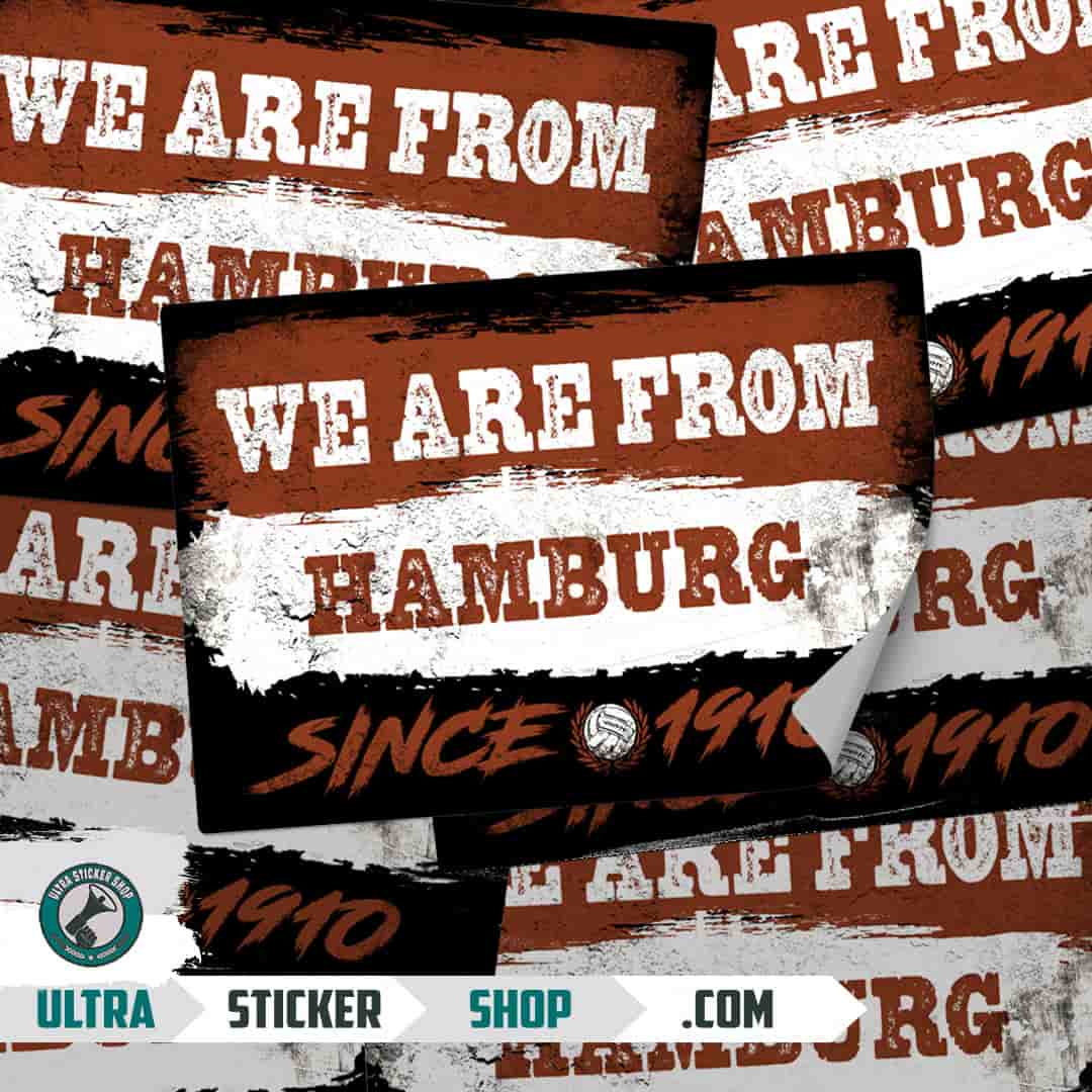 We are from Hamburg since 1910 Klistermærker