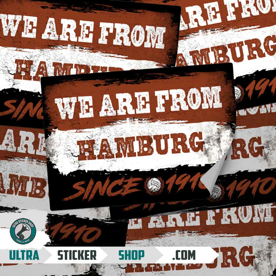 We are from Hamburg since 1910 Klistermærker
