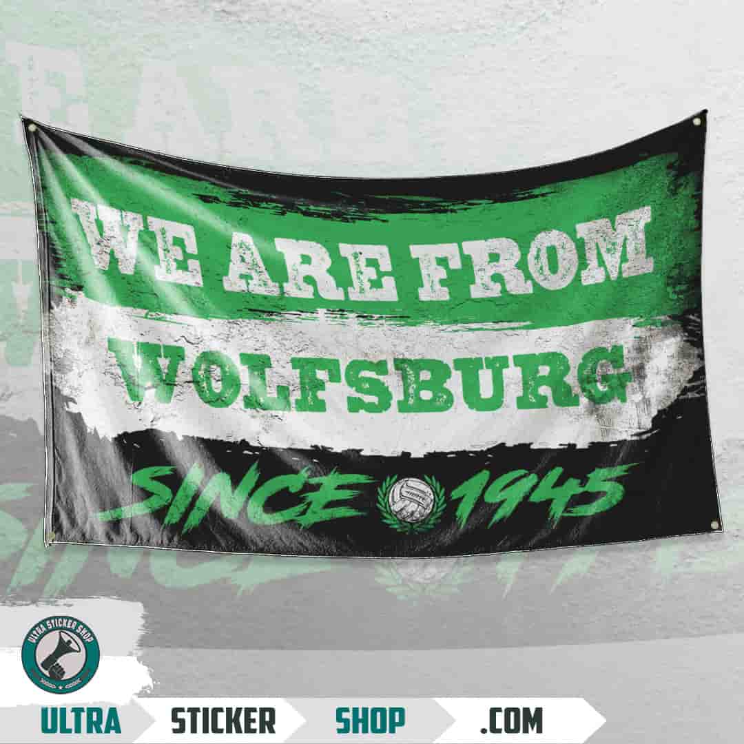 We are from Wolfsburg since 1945 Flag