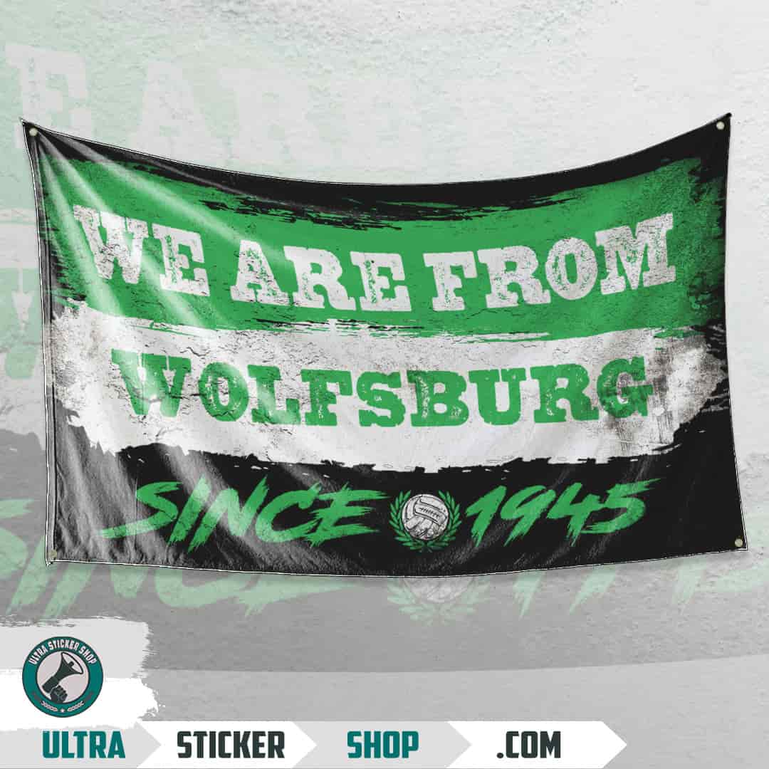 We are from Wolfsburg since 1945 Flag