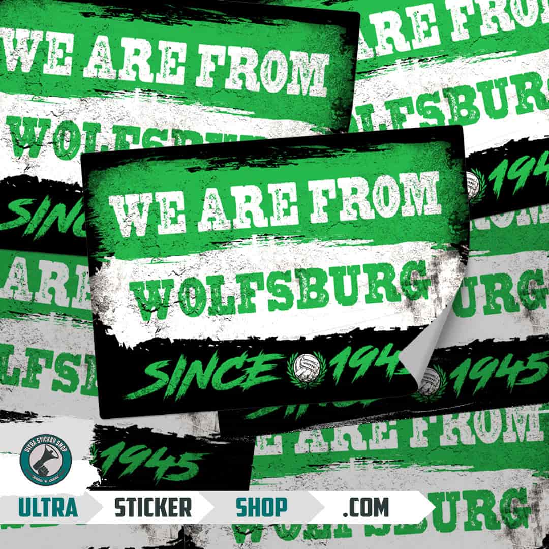 We are from Wolfsburg since 1945 Klistermærker