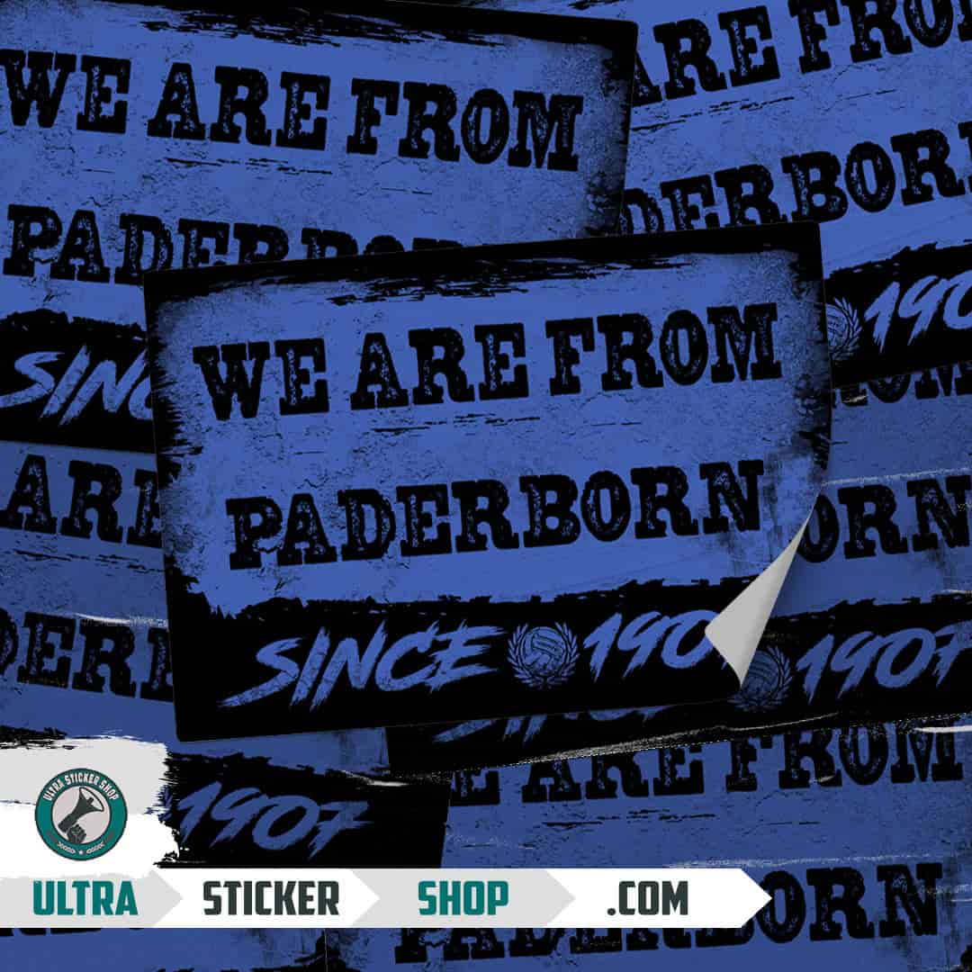 We are from Paderborn since 1907 Naljepnice