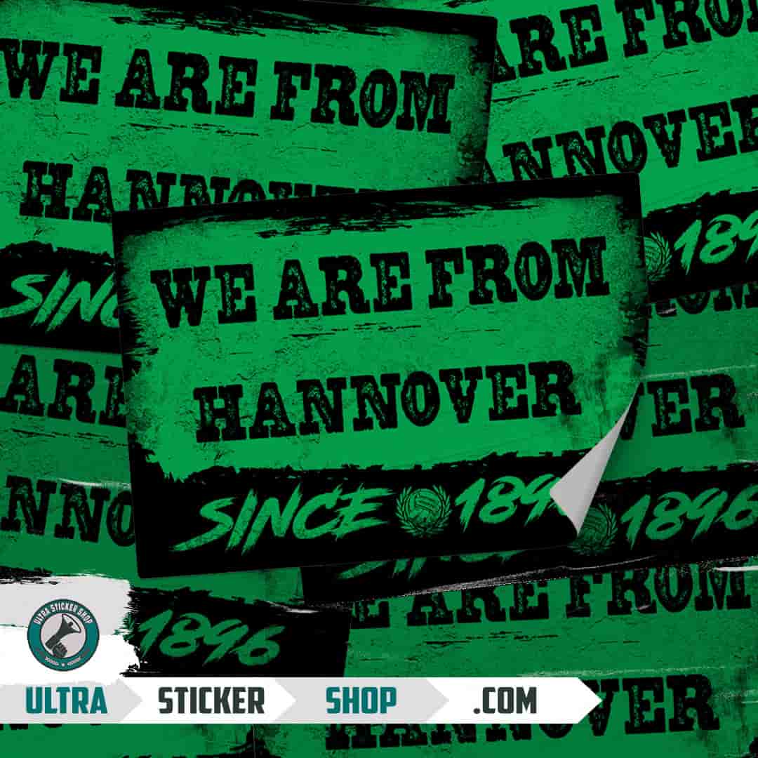 We are from Hannover since 1896 Autocollants